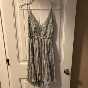 Mint low back dress